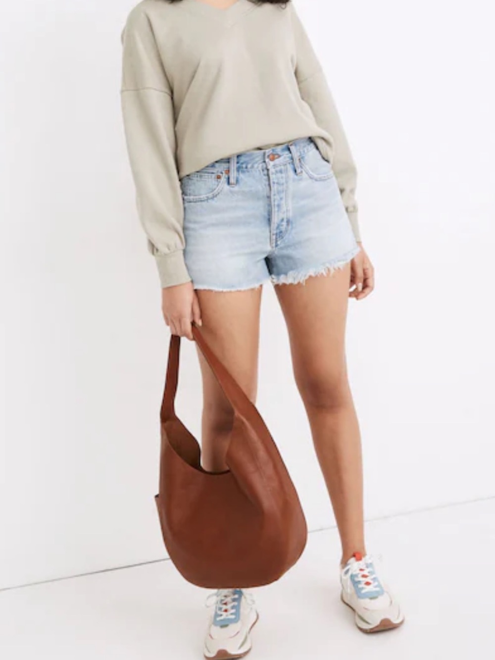 Madewell Curvy Relaxed Denim Shorts Size 33 / 16